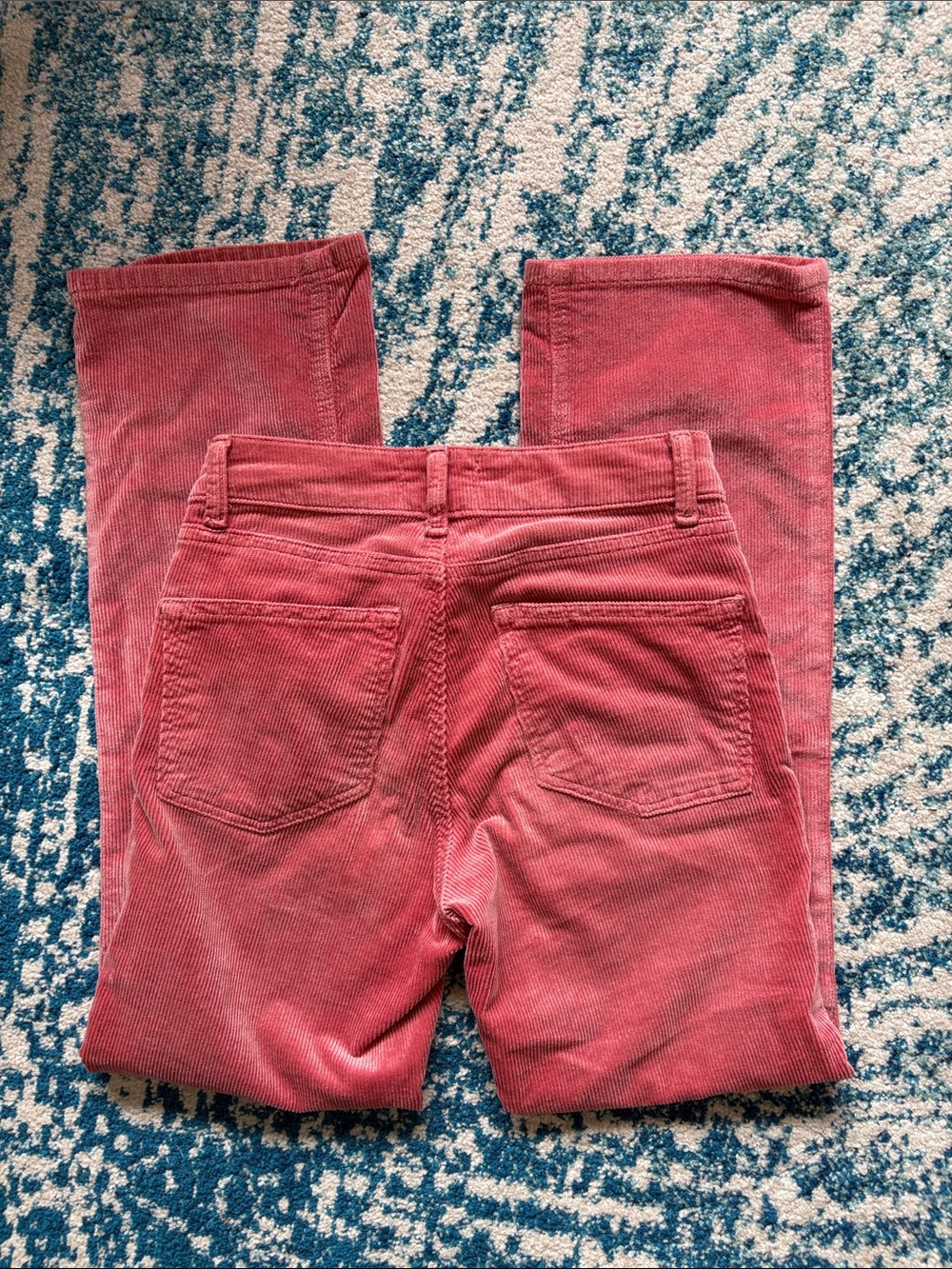 Pilcro The Yaya Mid Rise Corduroy Crop Flare Jeans - Picture 8 of 13